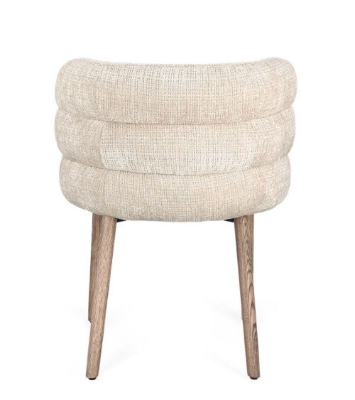 ILMA Upholstered Chair BIZZOTTO with Oak Legs