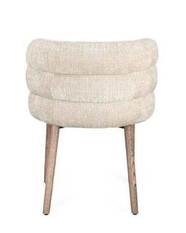 ILMA Upholstered Chair BIZZOTTO with Oak Legs