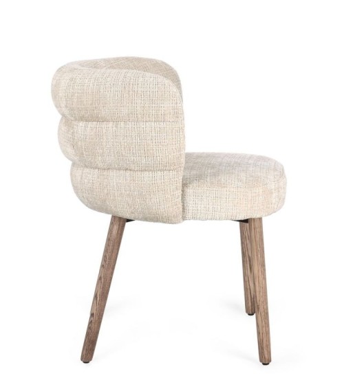 ILMA Upholstered Chair BIZZOTTO with Oak Legs
