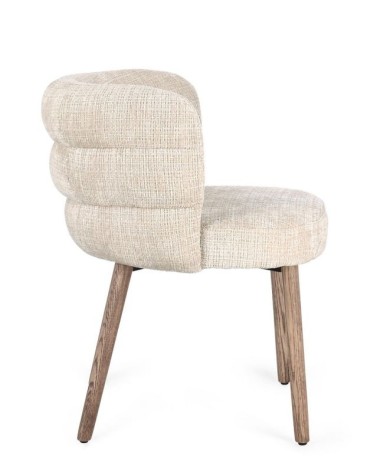 ILMA Upholstered Chair BIZZOTTO with Oak Legs