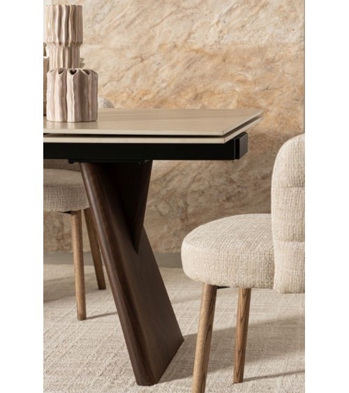 ILMA Upholstered Chair BIZZOTTO with Oak Legs