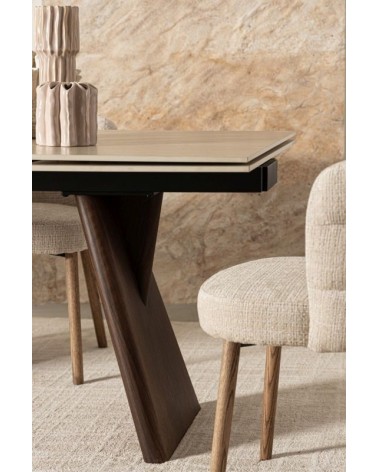 ILMA Upholstered Chair BIZZOTTO with Oak Legs