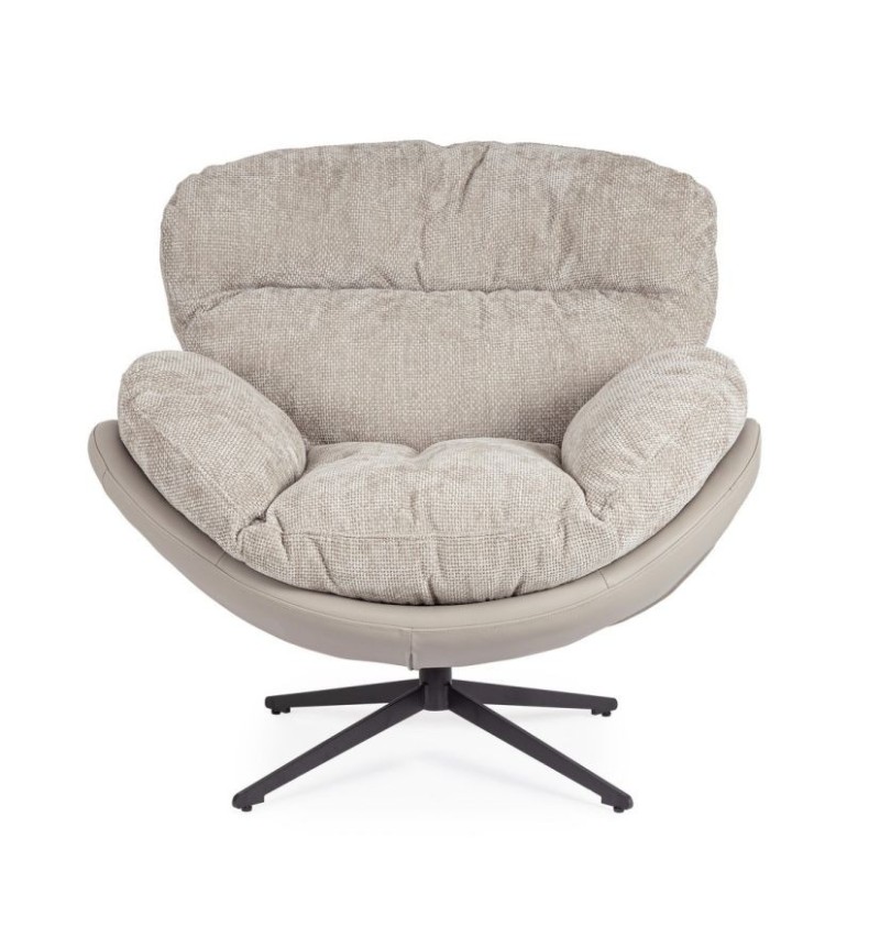 Sillón giratorio ADINDA BIZZOTTO en polipiel