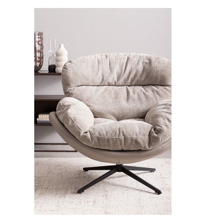 Sillón giratorio ADINDA BIZZOTTO en polipiel