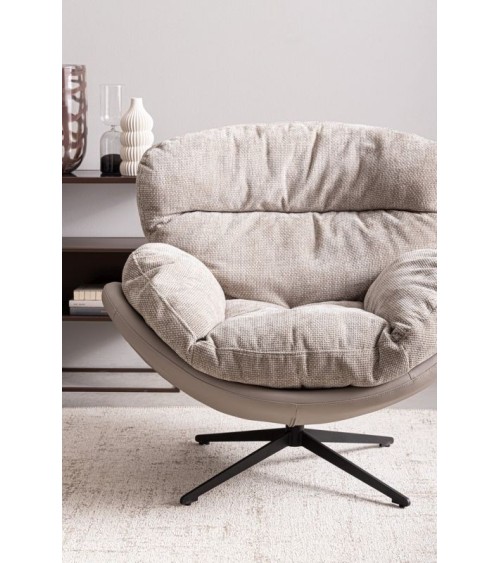 Sillón giratorio ADINDA BIZZOTTO en polipiel