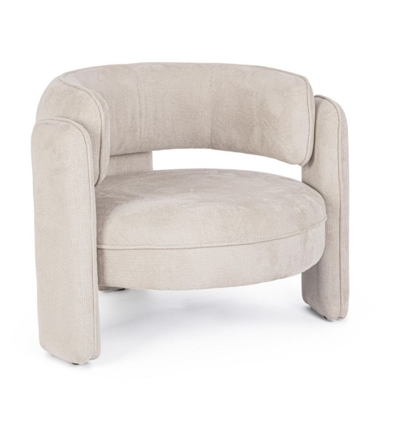 Poltrona AISHA BIZZOTTO in tessuto con braccioli