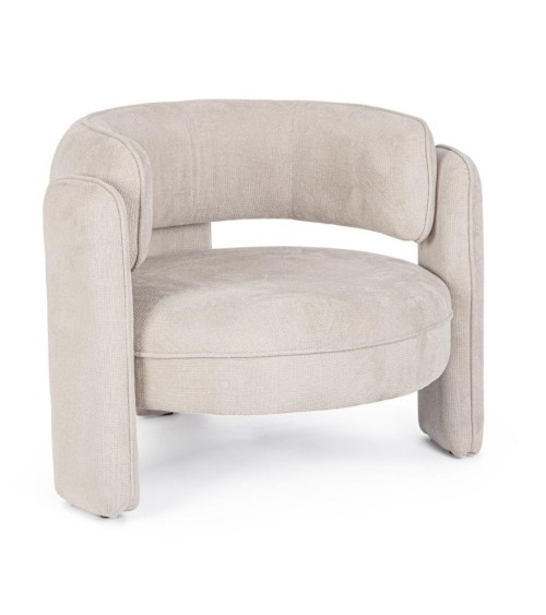 Poltrona AISHA BIZZOTTO in tessuto con braccioli