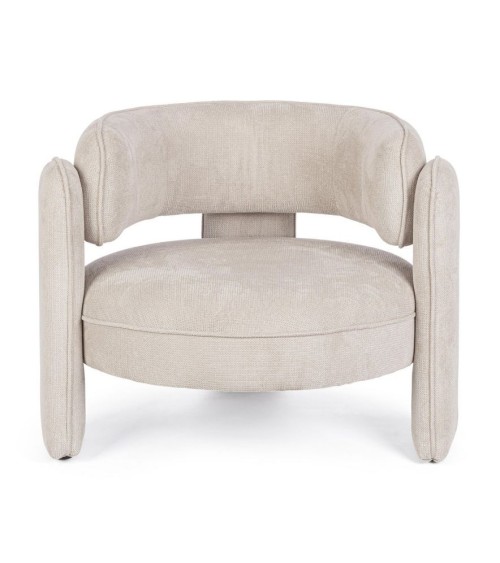 Poltrona AISHA BIZZOTTO in tessuto con braccioli