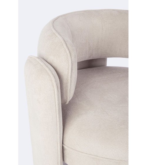 Poltrona AISHA BIZZOTTO in tessuto con braccioli