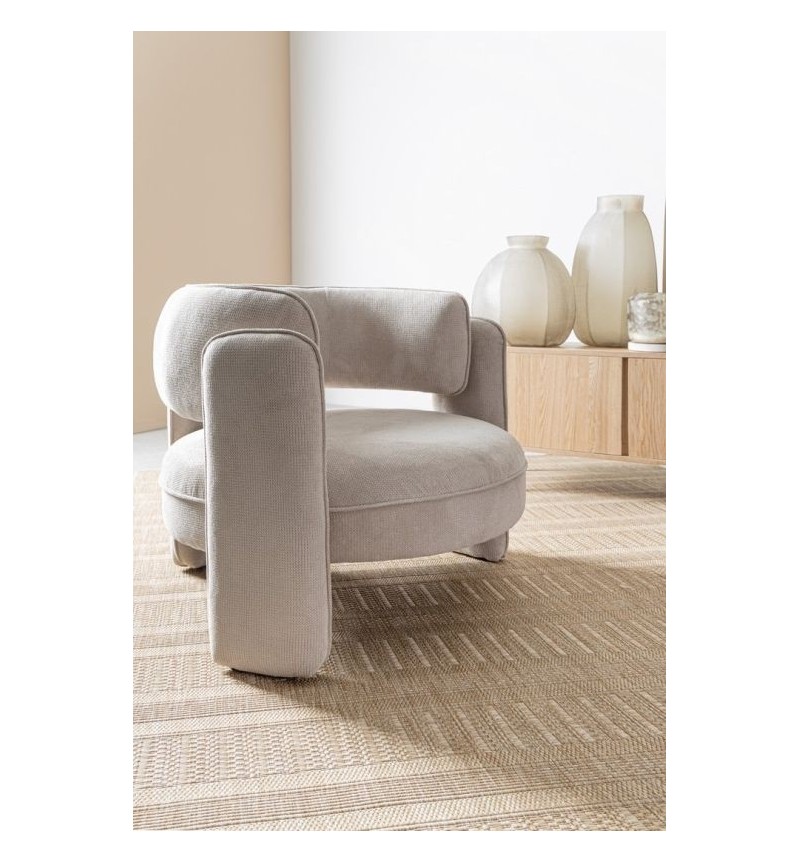 Poltrona AISHA BIZZOTTO in tessuto con braccioli