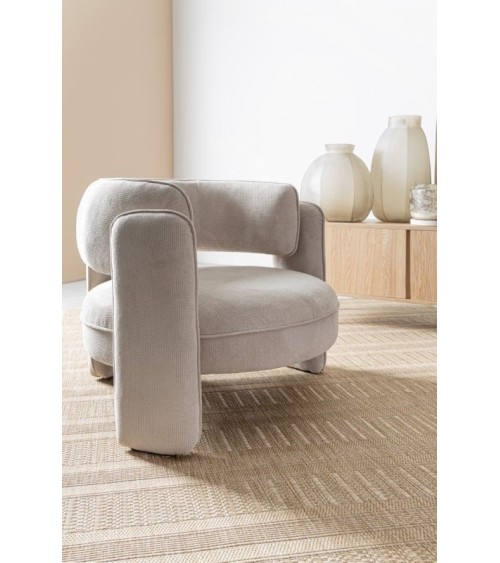 Poltrona AISHA BIZZOTTO in tessuto con braccioli