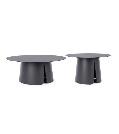 BRYAN BIZZOTTO Coffee Table Set D70 D90 in Aluminium