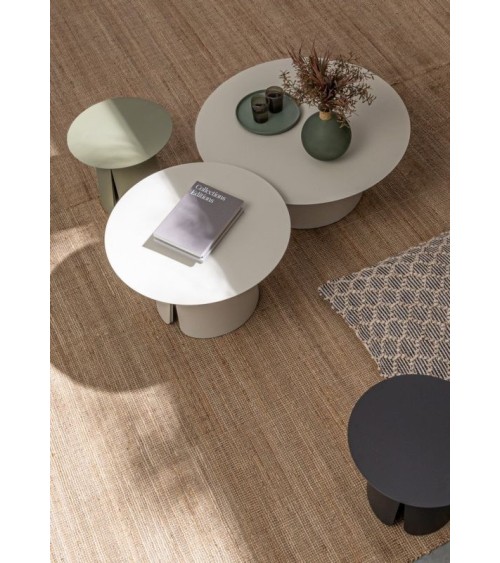 BRYAN BIZZOTTO Coffee Table Set D70 D90 in Aluminium