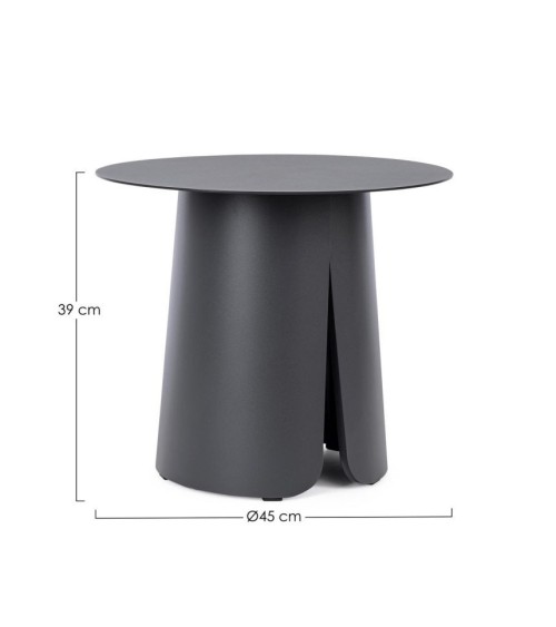 Tavolino BRYAN Ø45 BIZZOTTO in alluminio outdoor