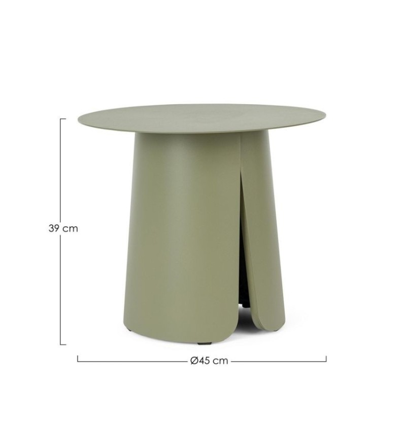 Tavolino BRYAN Ø45 BIZZOTTO in alluminio outdoor