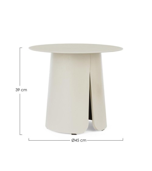 Tavolino BRYAN Ø45 BIZZOTTO in alluminio outdoor