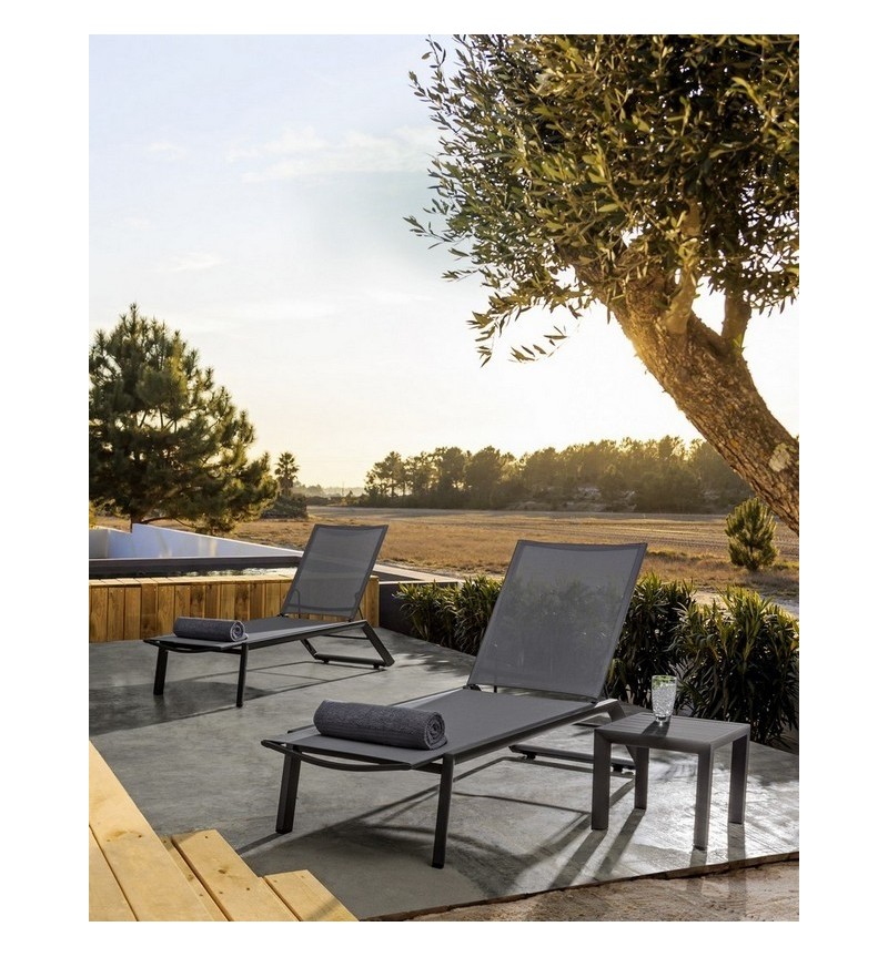 Tavolino CRUISE 40×40 BIZZOTTO in alluminio outdoor