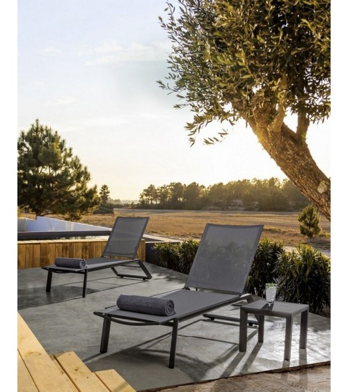 Tavolino CRUISE 40×40 BIZZOTTO in alluminio outdoor