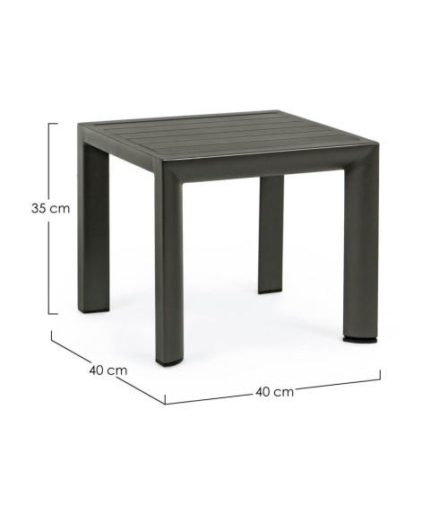 Tavolino CRUISE 40×40 BIZZOTTO in alluminio outdoor