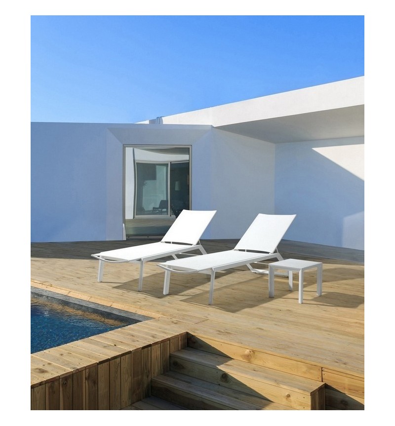 Tavolino CRUISE 40×40 BIZZOTTO in alluminio outdoor