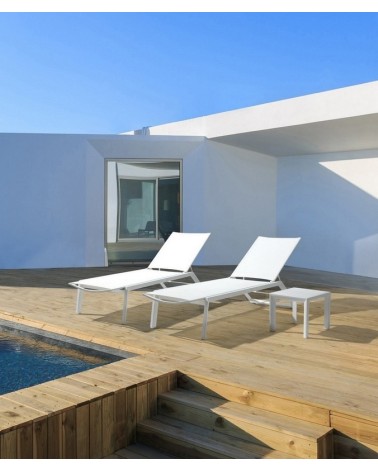 CRUISE 40×40 BIZZOTTO Outdoor Coffee Table in Aluminium