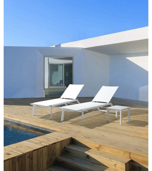 Tavolino CRUISE 40×40 BIZZOTTO in alluminio outdoor