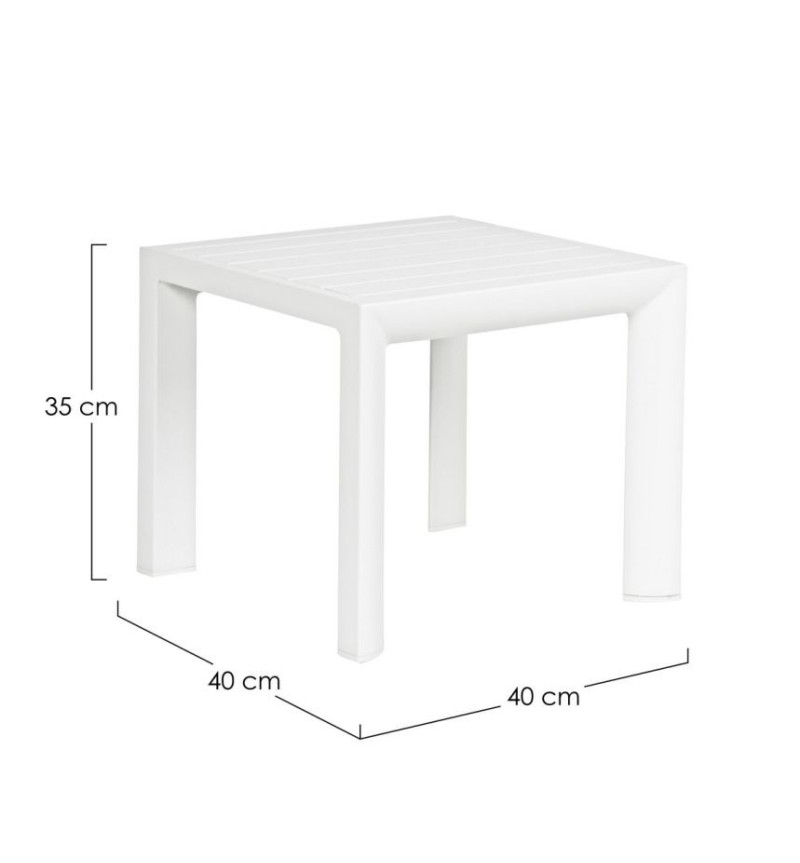 Tavolino CRUISE 40×40 BIZZOTTO in alluminio outdoor