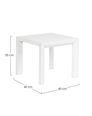 CRUISE 40×40 BIZZOTTO Outdoor Coffee Table in Aluminium