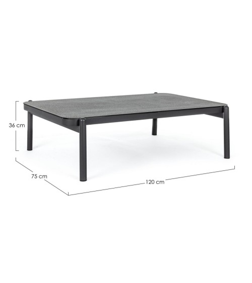 FLORENCIA 120×75 BIZZOTTO Coffee Table in Aluminium