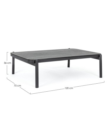 FLORENCIA 120×75 BIZZOTTO Coffee Table in Aluminium