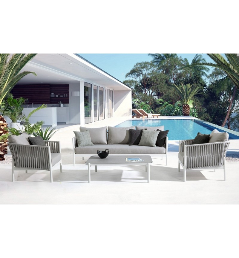 Tavolino FLORENCIA 120×75 BIZZOTTO in alluminio