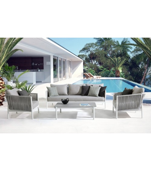 Tavolino FLORENCIA 120×75 BIZZOTTO in alluminio