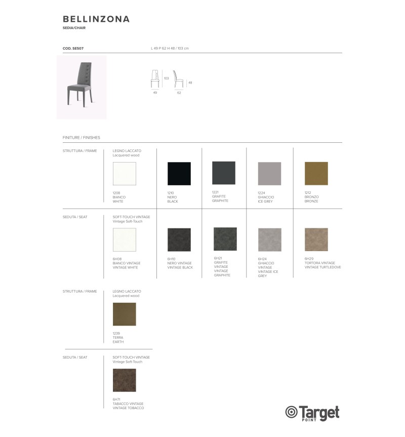 Bellinzona Chair – Target Point | Bhome by Arredi Barbàra