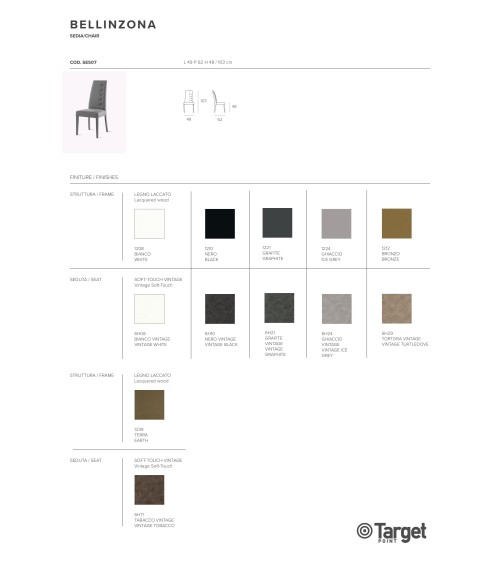Bellinzona Chair – Target Point | Bhome by Arredi Barbàra