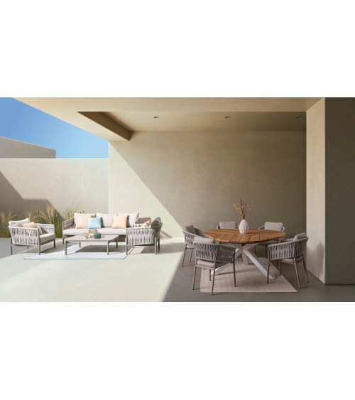 Tavolino FLORENCIA 120×75 BIZZOTTO in alluminio