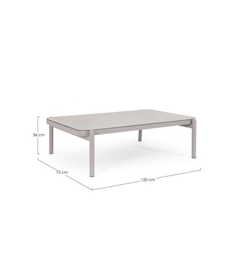 FLORENCIA 120×75 BIZZOTTO Coffee Table in Aluminium
