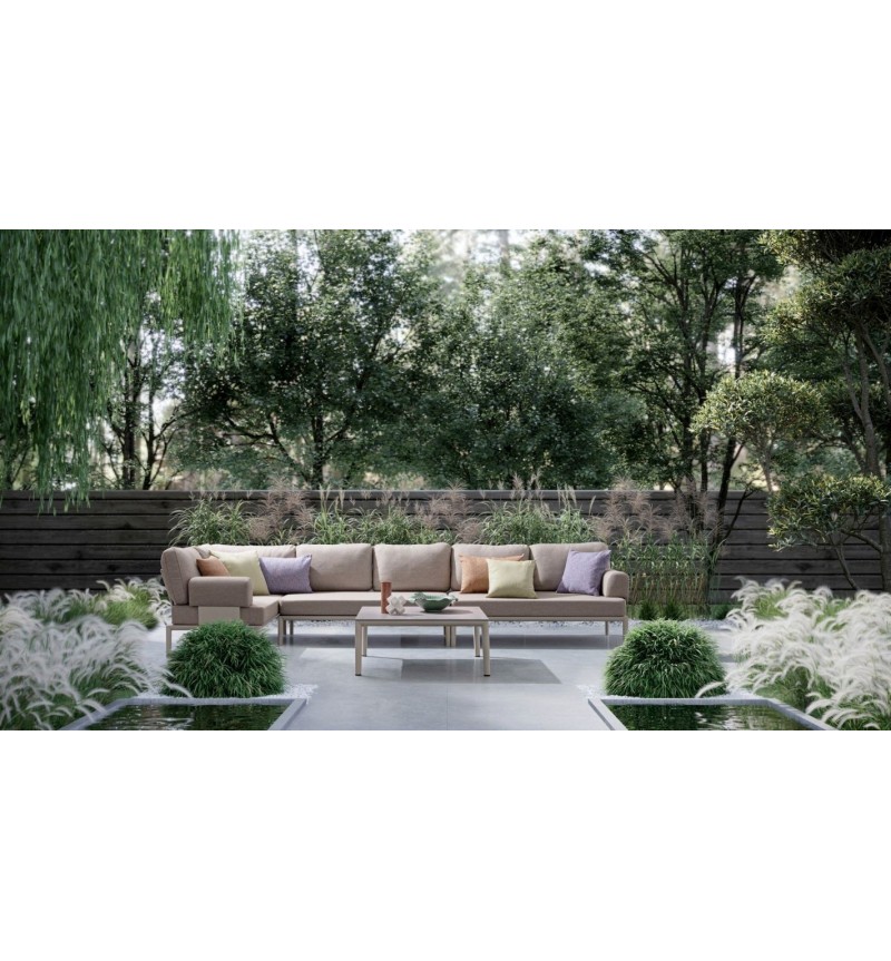 Tavolino GERALD 90×90 BIZZOTTO in pietra sinterizzata