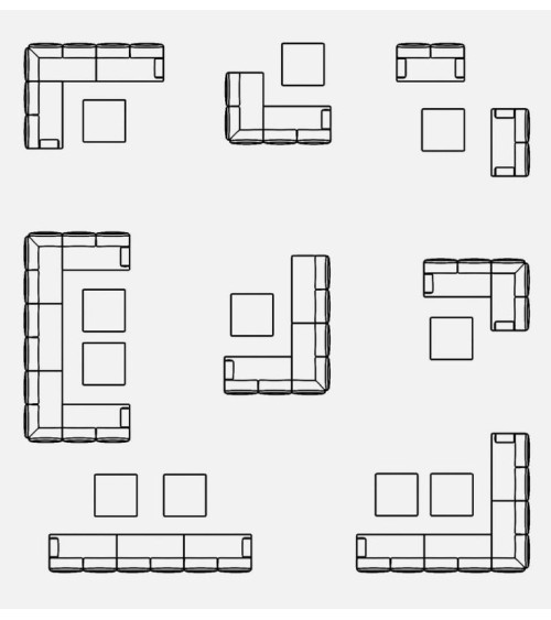 Tavolino GERALD 90×90 BIZZOTTO in pietra sinterizzata