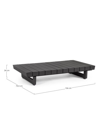 INFINITY 126×73.5 BIZZOTTO Coffee Table in Aluminium