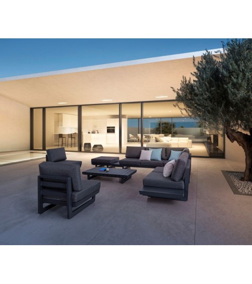 Tavolino INFINITY 126×73,5 BIZZOTTO in alluminio