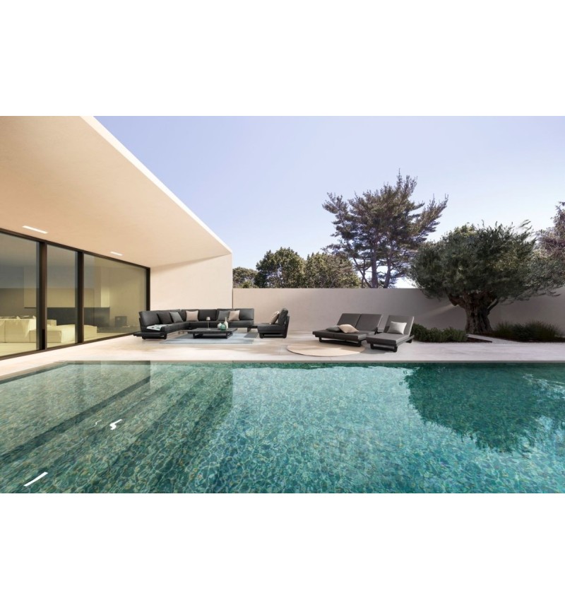 Tavolino INFINITY 126×73,5 BIZZOTTO in alluminio