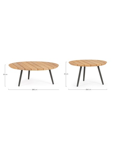 IVISSA Ø60 Ø80 BIZZOTTO Coffee Table Set | BHOME by Arredi Barbàra