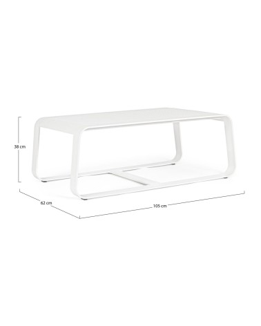 The MERRIGAN coffee table is crafted with a powder-coated aluminium (polyester) frame, a lightweight and resistant m