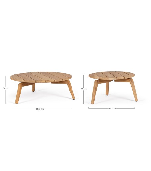Set of coffee tables EULARIA outdoor BIZZOTTO | BHOME by Arredi Barbàra