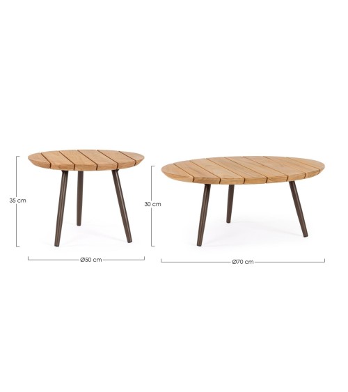 TALAIA outdoor coffee table set BIZZOTTO | BHOME by Arredi Barbàra