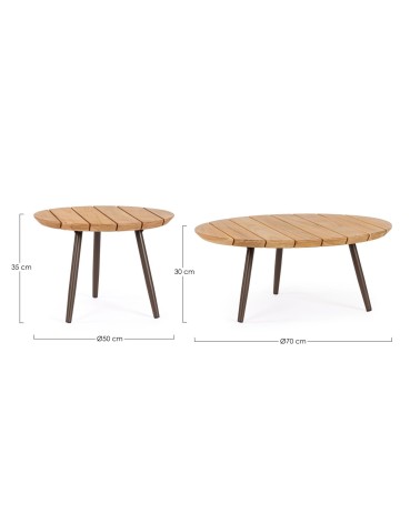 TALAIA outdoor coffee table set BIZZOTTO | BHOME by Arredi Barbàra